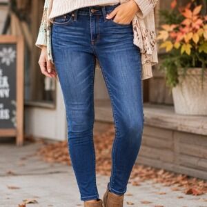 Madwell 10 High-Rise Skinny Jeans Dark Wash Blue Denim Womens Size 28